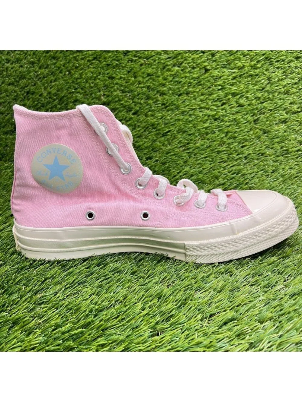 Converse Chuck 70 High Womens Size 8.5 Pink White Athletic Skate Shoes Sneakers